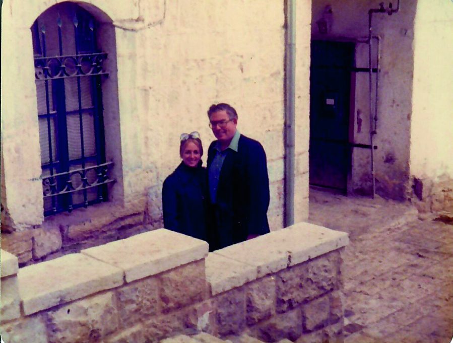 Joanne and I in front of my maternal grandparents’ home in Jerusalem
