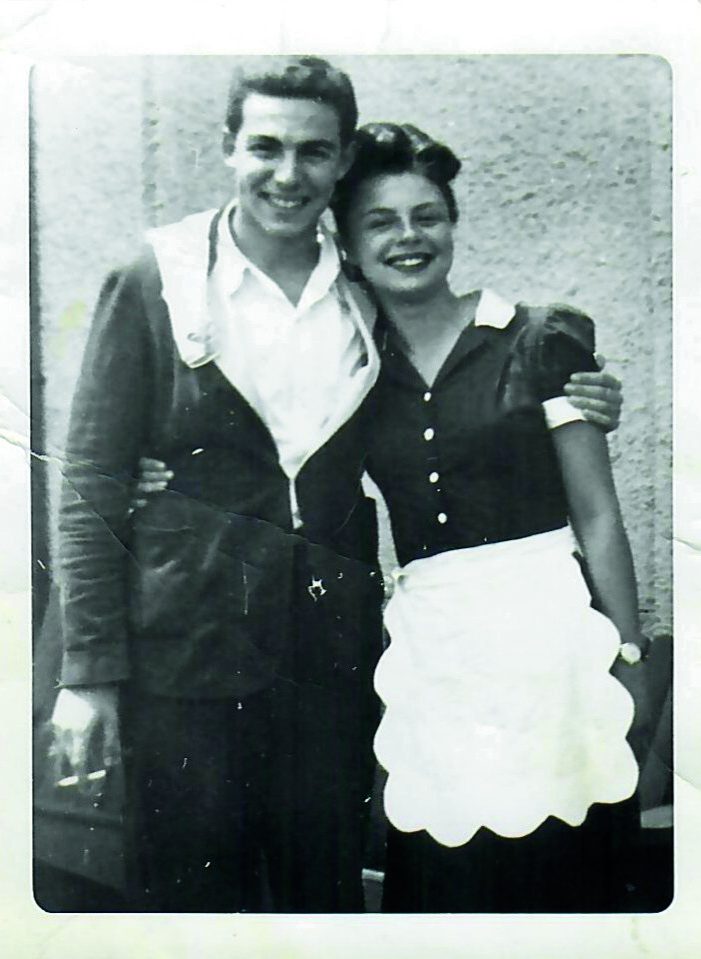 Me and Pauline working in the Catskills