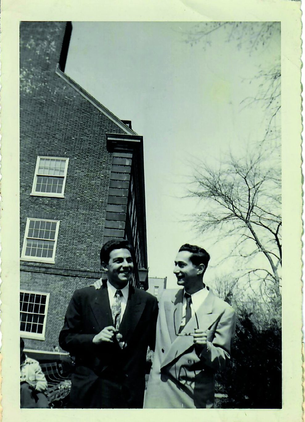 Me and Lou Birner, students at Brooklyn College