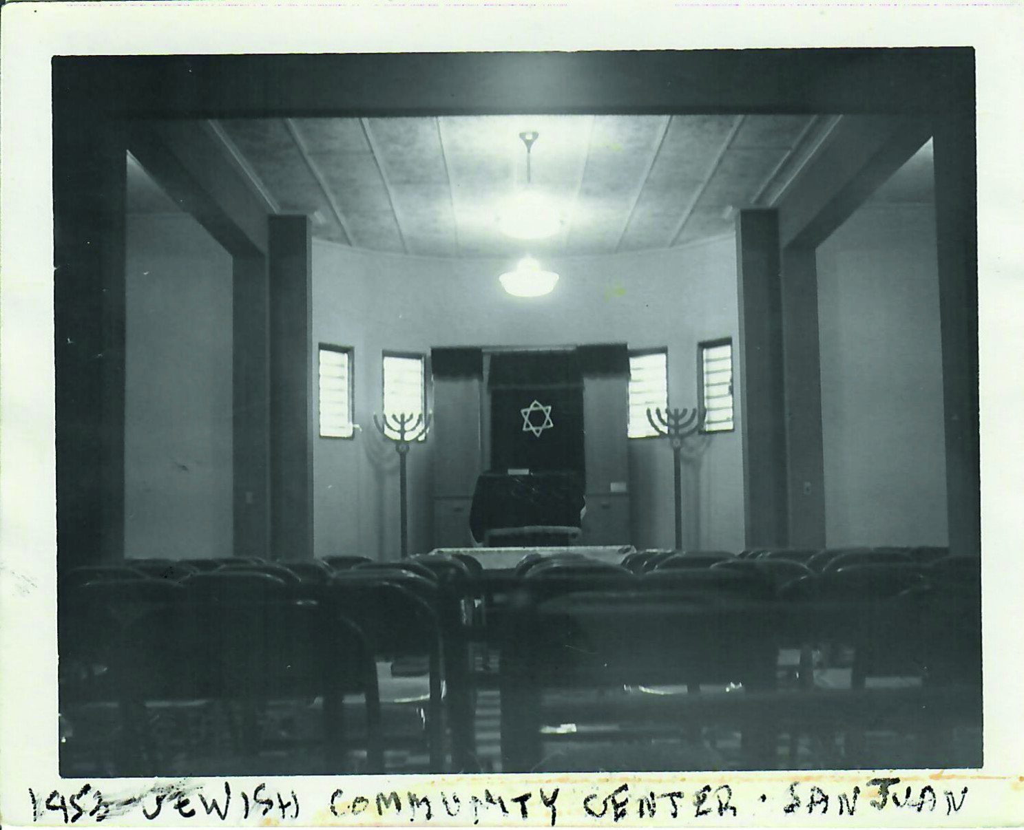 Inside the synagogue