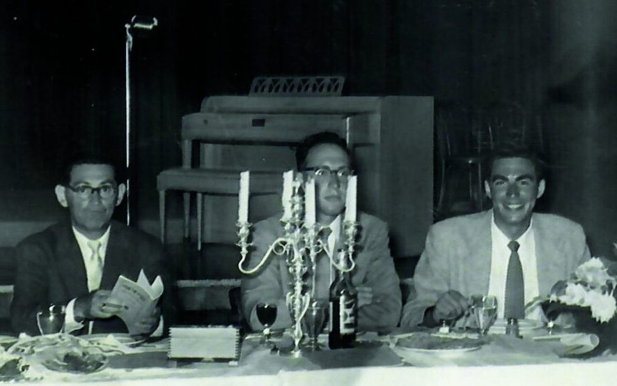 From left to right: Mr. Levine, president, Arnold Raisner, and me at the