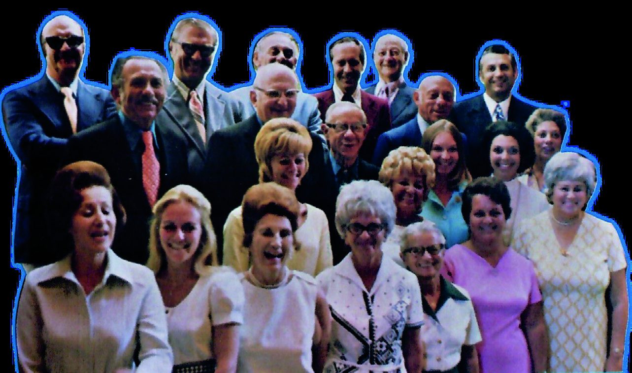 Temple Sinai Adult Choir photo as it appeared on the Long Playing (LP)
