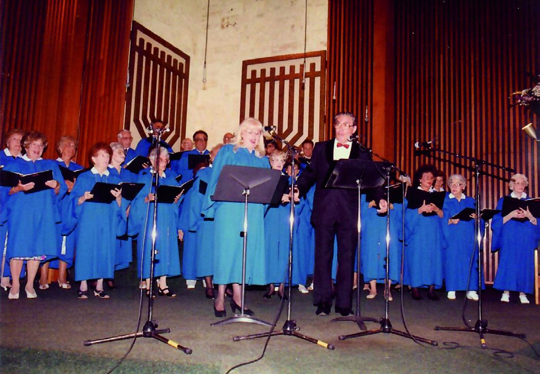 Kris and I singing a duet with the adult choir