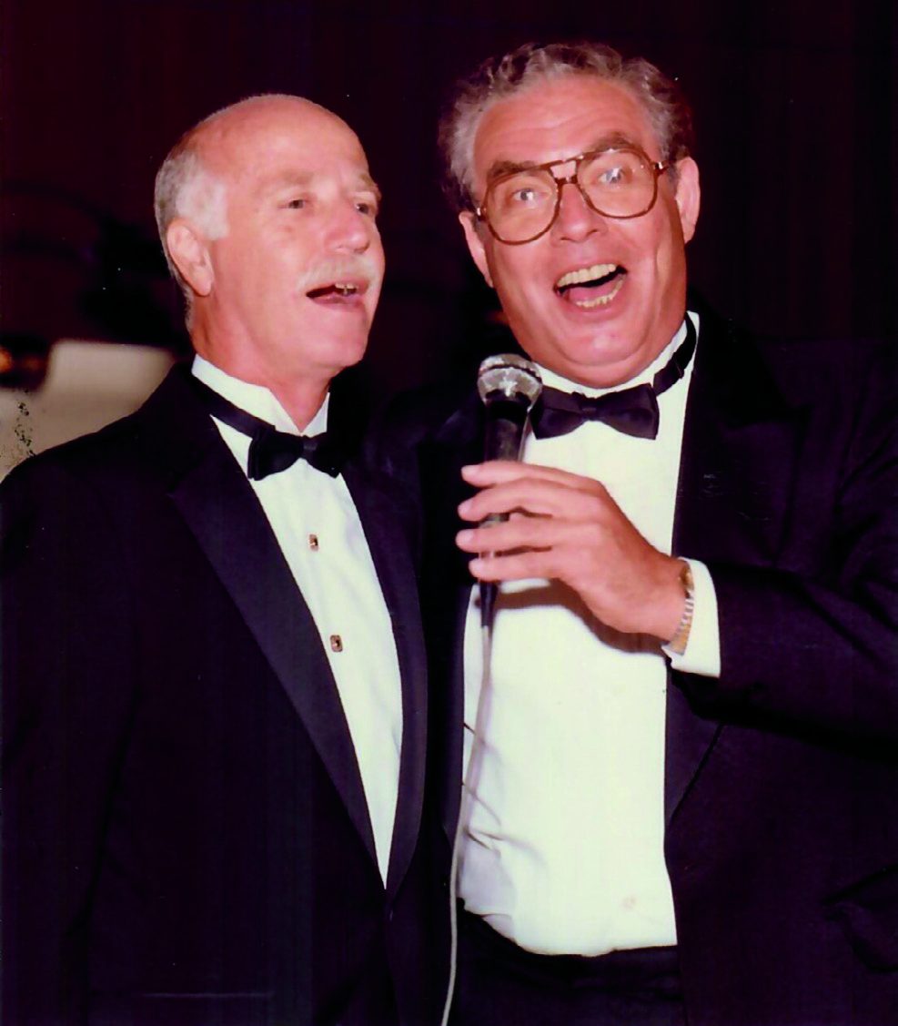 Ralph and I singing at an engagement