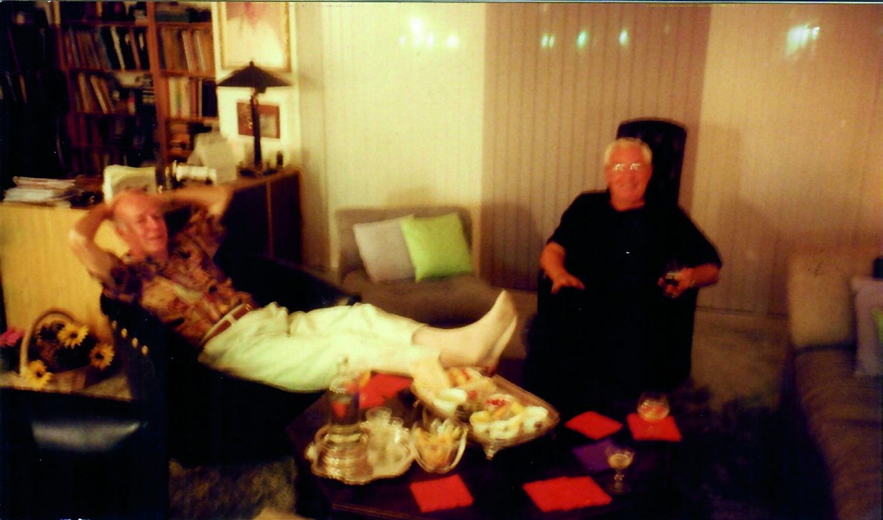 Relaxing in-between singing engagements at my home