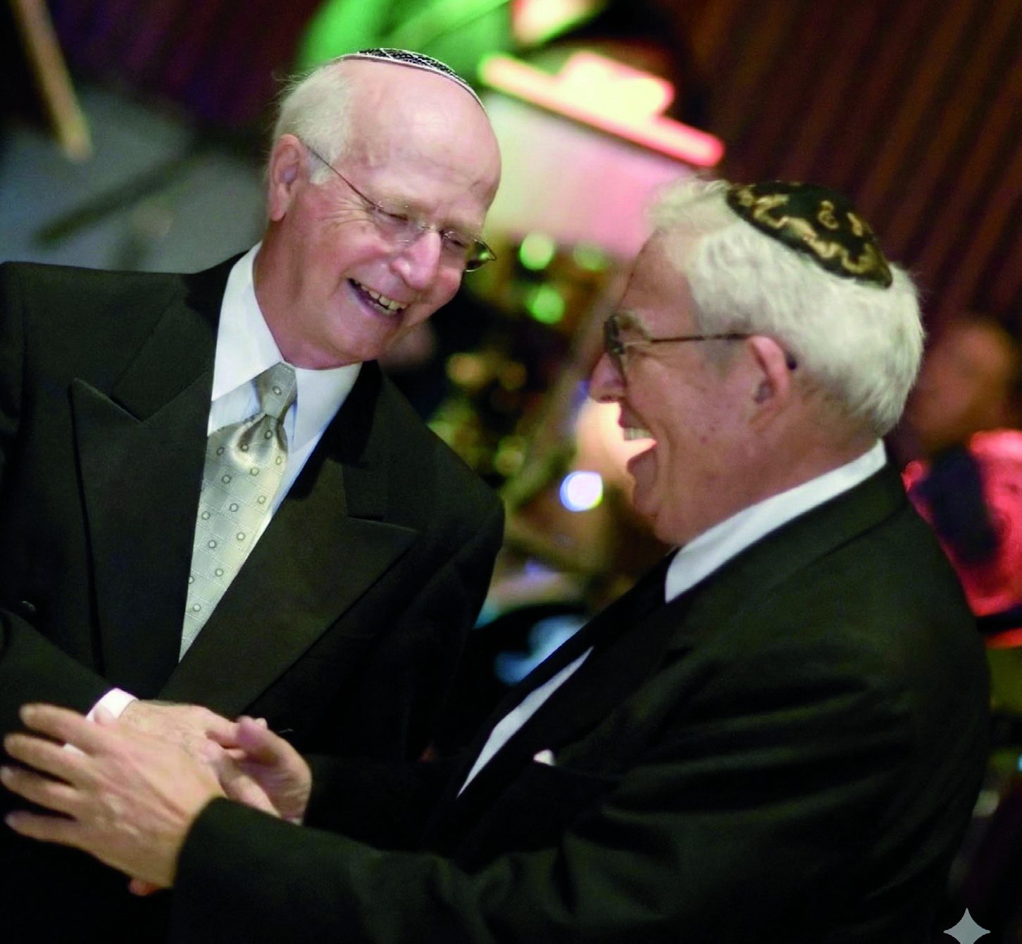 Ralph and I sharing laughter at my daughter’s wedding