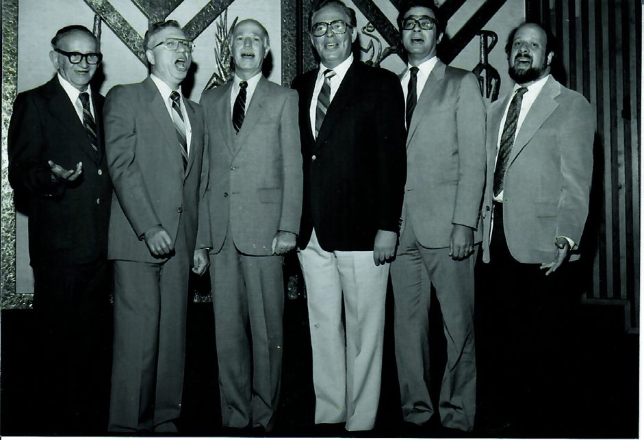 From left to right, Cantor Jacob Danziger, Cantor Zvi Adler,