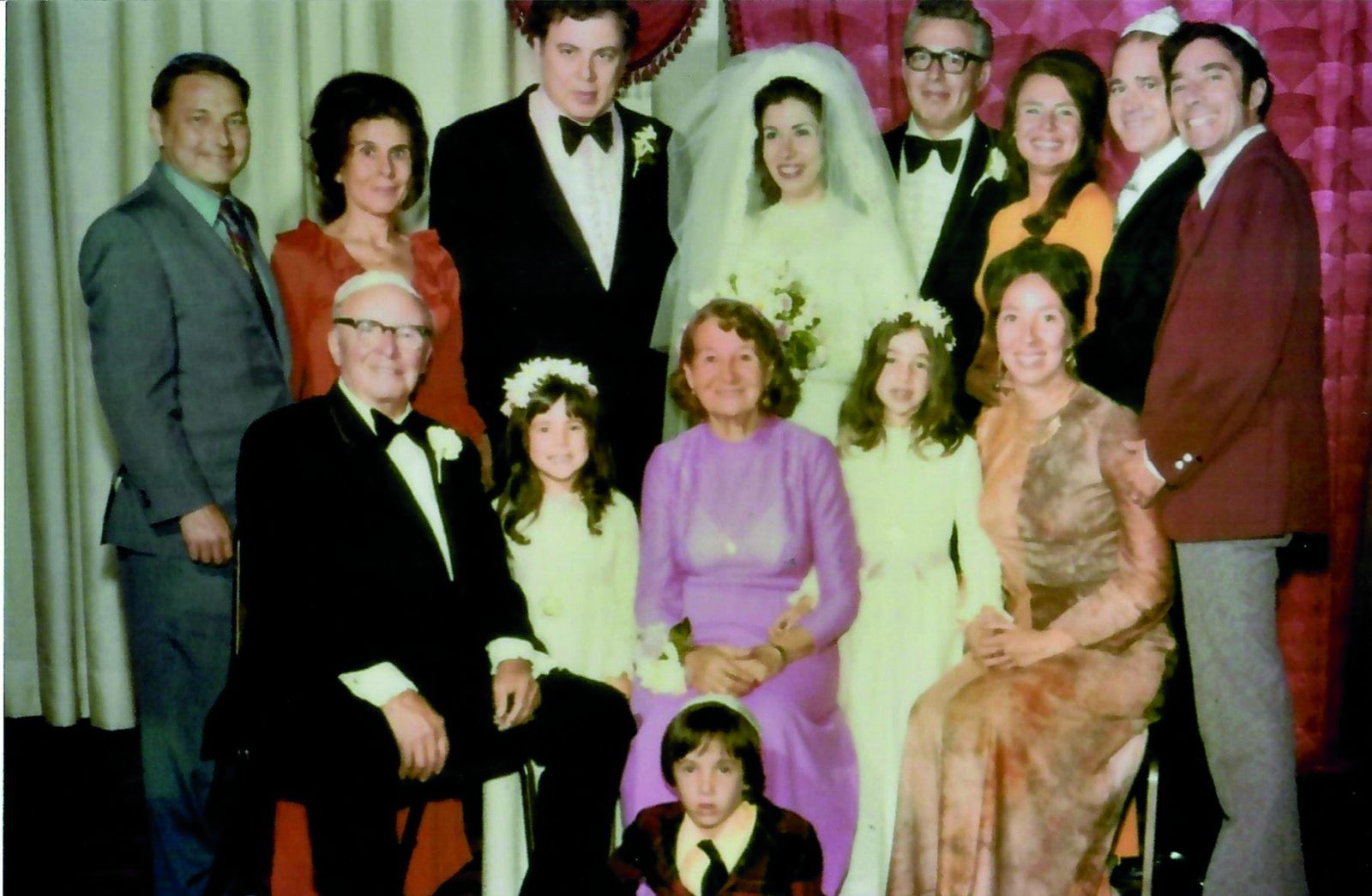 At Howie and Myra’s wedding with the family
