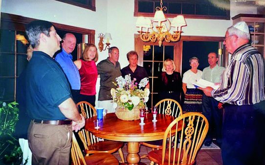 A Saturday evening Havdalah service