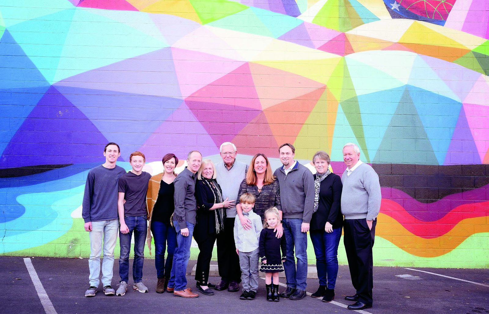 Celebrating my 90th birthday with family in Las Vegas