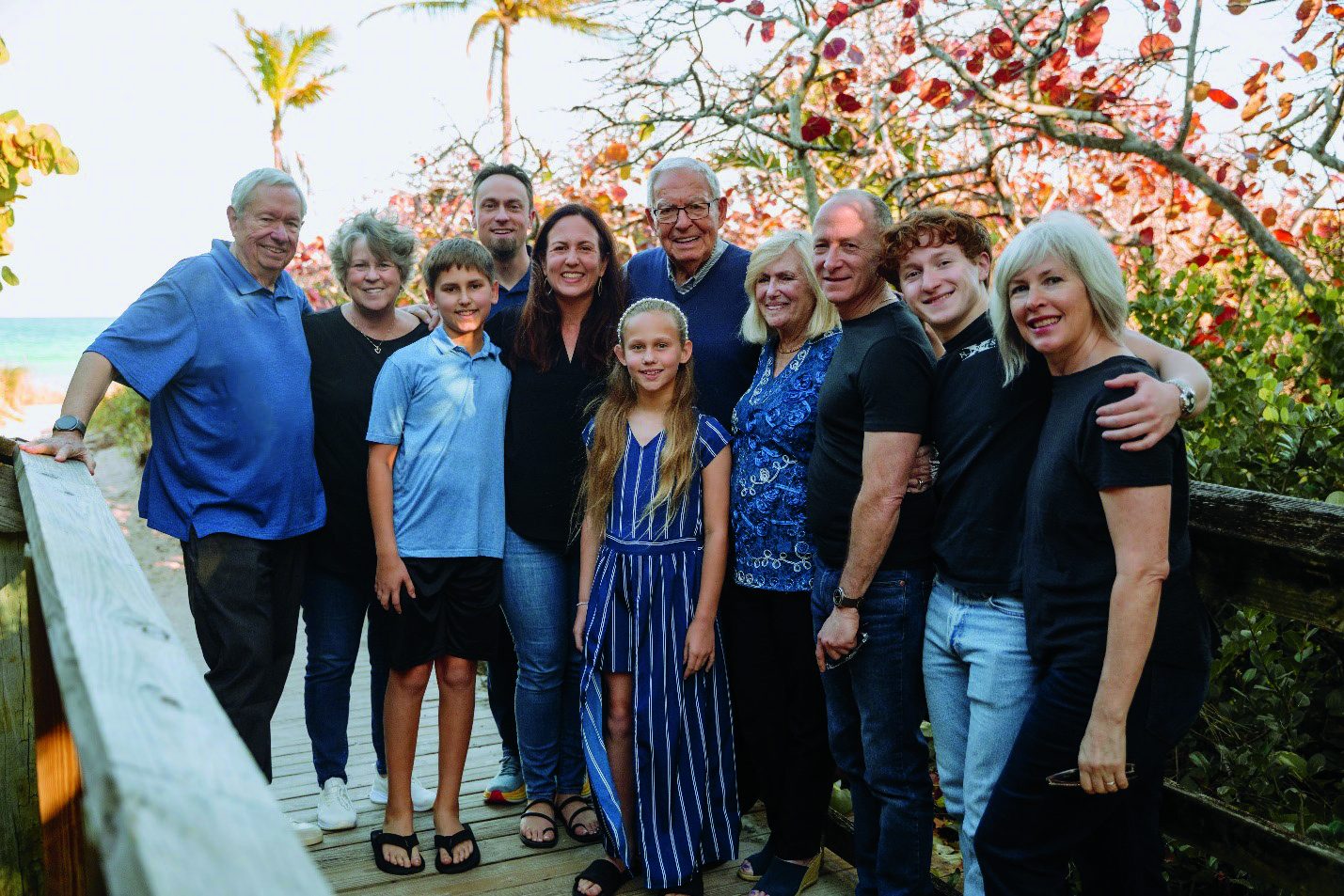 A family picture taken in Hollywood Beach, Florida in February 2026