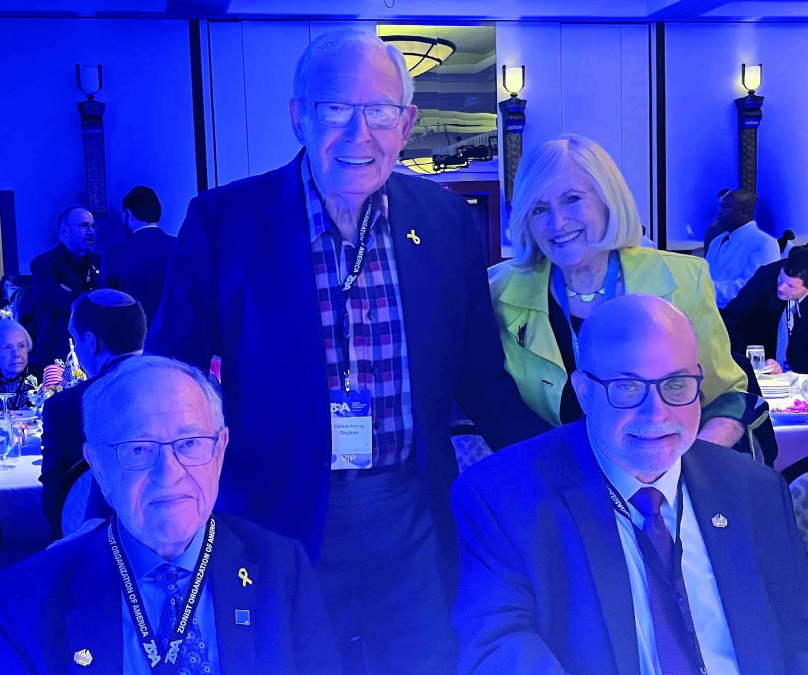Joanne and I with Professor Alan Dershowitz and Mark Levin